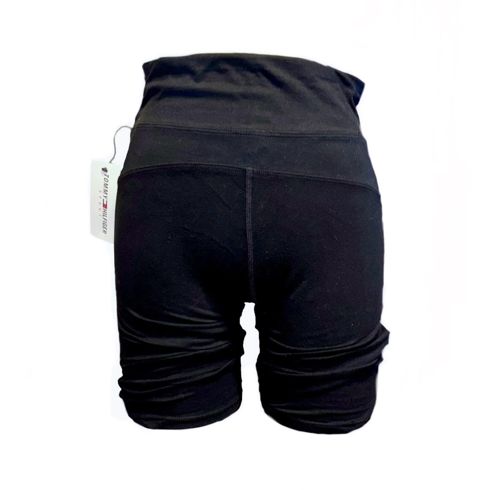 Tommy Hilfiger Spott Black Women’s Shorts — Size Small Screenprint Logo Y2K